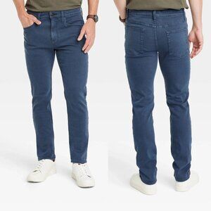 36x32 - Mens Comfort Wear Slim Fit Jeans - Goodfellow Co - Med Blue